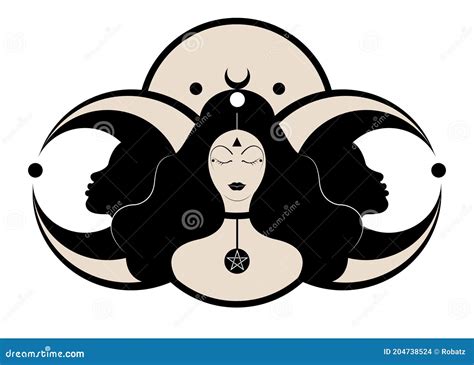 Triple moon goddess in wiccan tradition
